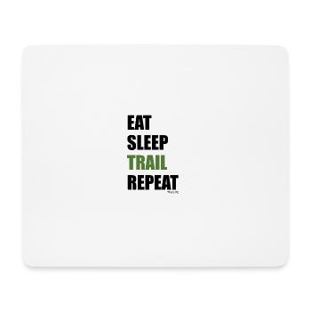 EATSLEEP - Tapis de souris (format paysage) - blanc - Devant