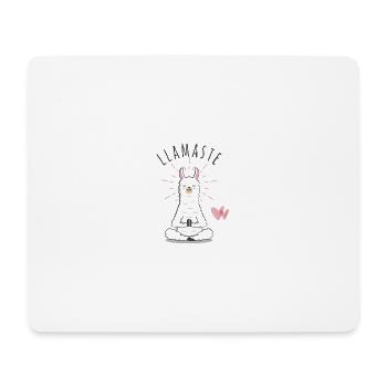 Llamaste Meditations-Lama - Mousepad (Querformat) - Weiß - Vorne