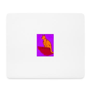 color cat - Tapis de souris (format paysage) - blanc - Devant