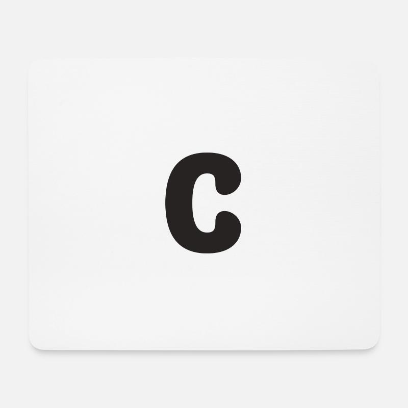 C - Mousepad (Querformat) - Weiß