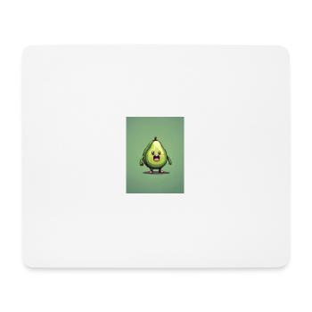 Pixelart Avocado - Mousepad (Querformat) - Weiß - Vorne
