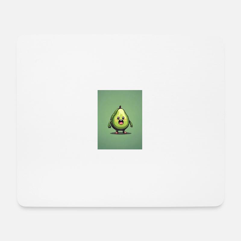 Pixelart Avocado - Mousepad (Querformat) - Weiß