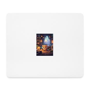 Pixelart Fuchs - Mousepad (Querformat) - Weiß - Vorne