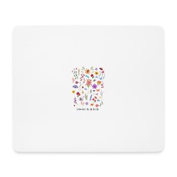T-shirt floral Bloom with Grace - Collection Natur - Mouse Pad (horizontal) - white - Front