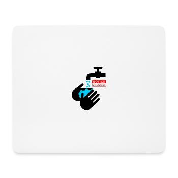Sichere Handwäsche Illustration - Mousepad (Querformat) - Weiß - Vorne