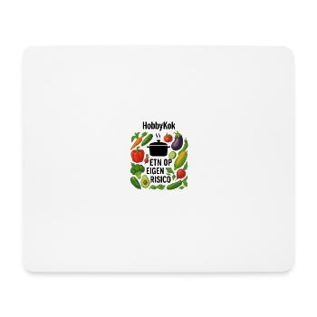 Vegetable Wreath Circle Design - Mouse Pad (horizontal) - white - Front