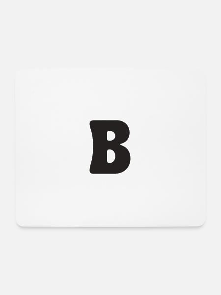 B - Mousepad (Querformat) - Weiß