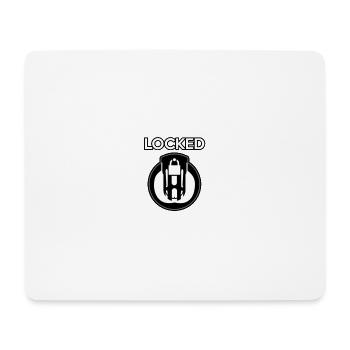 Locked - Mouse Pad (horizontal) - white - Front