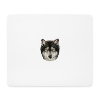 Wolf - Mousepad (Querformat) - Weiß - Vorne