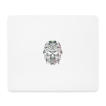 Pilotenschädel Pilot - Mousepad (Querformat) - Weiß - Vorne