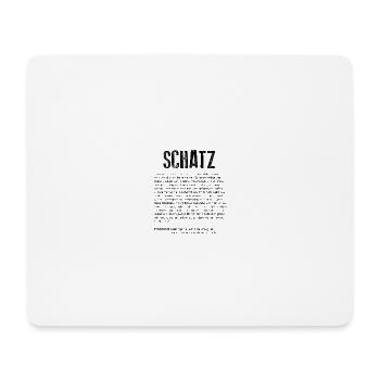 Schatz Definition - Mousepad (Querformat) - Weiß - Vorne