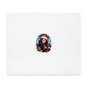 Mrs. Claus - Mouse Pad (horizontal) - white - Front