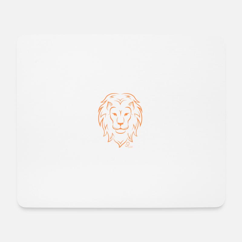 Leo - Mousepad (Querformat) - Weiß
