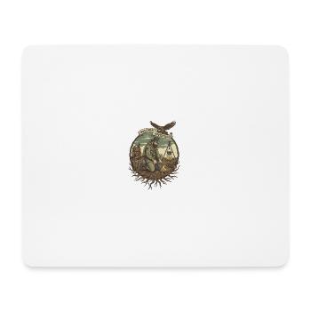 Artisanat de bush - Tapis de souris (format paysage) - blanc - Devant