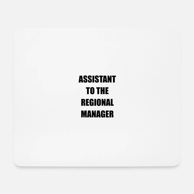 Assistent des Regionalmanagers, des Büros - Mousepad (Querformat) - Weiß