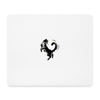 Graphismes de chat fantaisistes et élégants - Purrfectly Cra - Tapis de souris (format paysage) - blanc - Devant