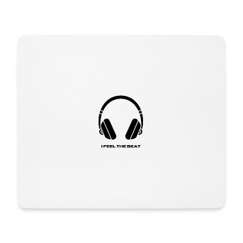 I FEEL THE BEAT - Mouse Pad (horizontal) - white - Front