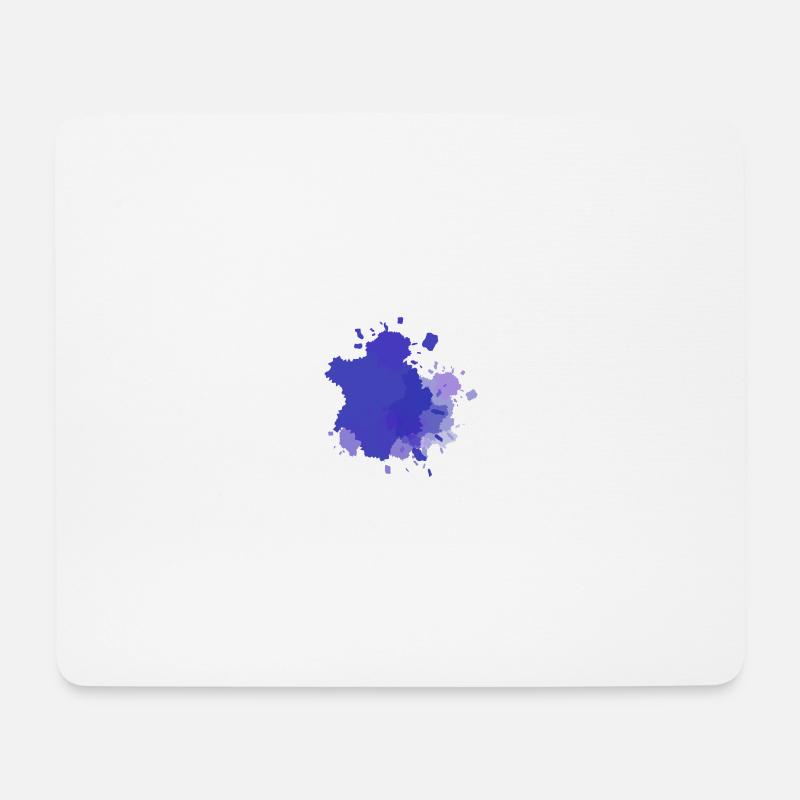 Farbklecks Lila - Mousepad (Querformat) - Weiß