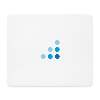 Blue dots 800x800 - Mousepad (Querformat) - Weiß - Vorne