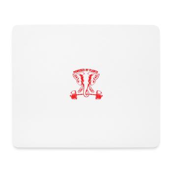 Chemise d'éléphant · Propulsé par les plantes · Cadeau - Tapis de souris (format paysage) - blanc - Devant