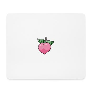 Pêche rose - Tapis de souris (format paysage) - blanc - Devant