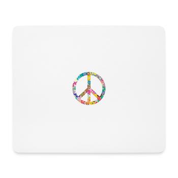 Peace Flower Cadeau d’idée - Tapis de souris (format paysage) - blanc - Devant