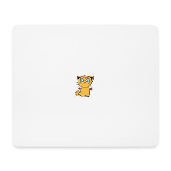 combat cat - Mouse Pad (horizontal) - white - Front