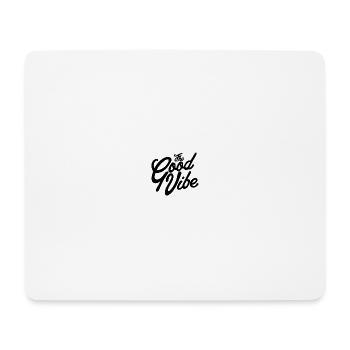TheGoodVibe édition logo noir - Tapis de souris (format paysage) - blanc - Devant