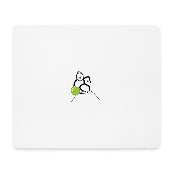 Bowler, bowling - Mouse Pad (horizontal) - white - Front