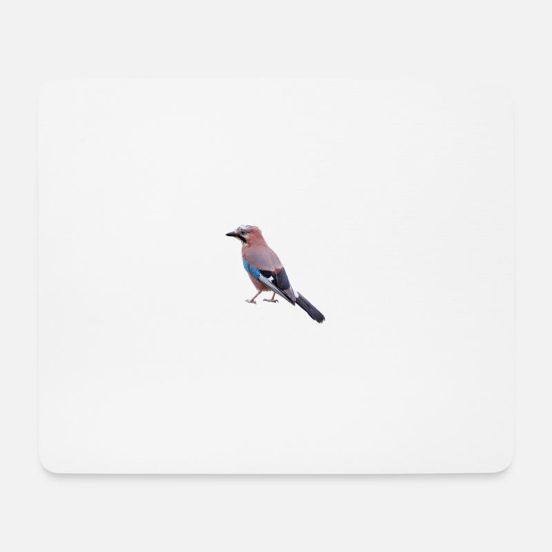 Eichelhäher am431 - Mousepad (Querformat) - Weiß