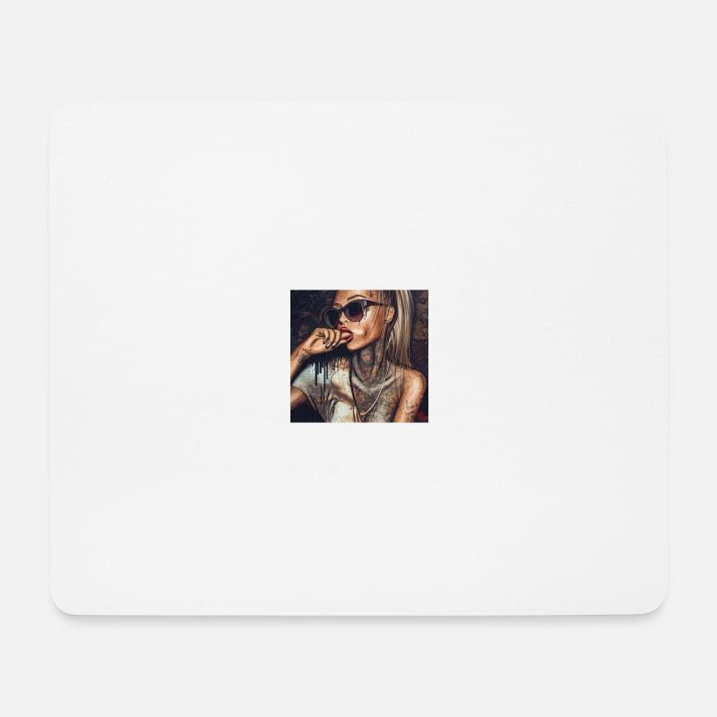 Portrait - Mousepad (Querformat) - Weiß