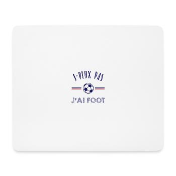 J'peux pas, j'ai foot - Tapis de souris (format paysage) - blanc - Devant