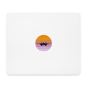 Tomcat sunset bk - Mouse Pad (horizontal) - white - Front