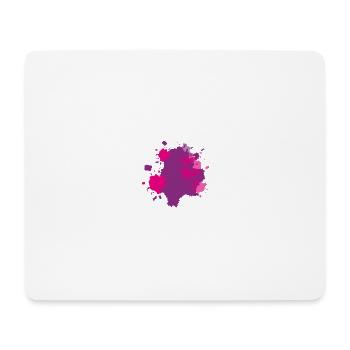 Taches de couleur de rose - Tapis de souris (format paysage) - blanc - Devant