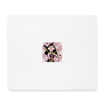 Music Girl - Mouse Pad (horizontal) - white - Front