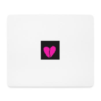 Herz - Mousepad (Querformat) - Weiß - Vorne