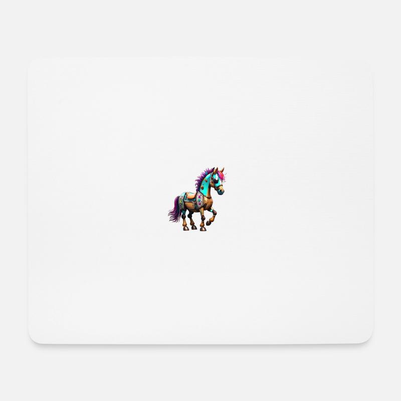 Robot Horse - Mouse Pad (horizontal) - white