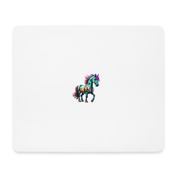 Robot Cheval - Tapis de souris (format paysage) - blanc - Devant