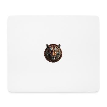 Le tigre de bronze - Tapis de souris (format paysage) - blanc - Devant
