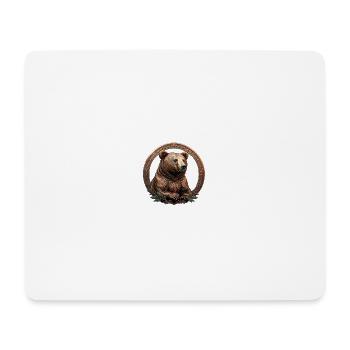 L’ours de bronze - Tapis de souris (format paysage) - blanc - Devant