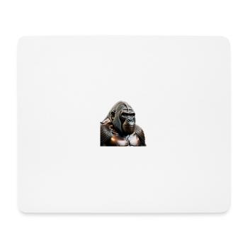 Le gorille de bronze - Tapis de souris (format paysage) - blanc - Devant