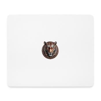 Le Tigre de Bronze - Tapis de souris (format paysage) - blanc - Devant
