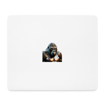 Le gorille de bronze - Tapis de souris (format paysage) - blanc - Devant
