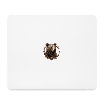 L’ours de bronze - Tapis de souris (format paysage) - blanc - Devant