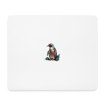 Le Pingouin de bronze - Tapis de souris (format paysage) - blanc - Devant