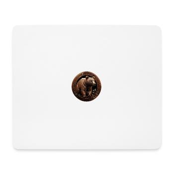 L’ours de bronze - Tapis de souris (format paysage) - blanc - Devant