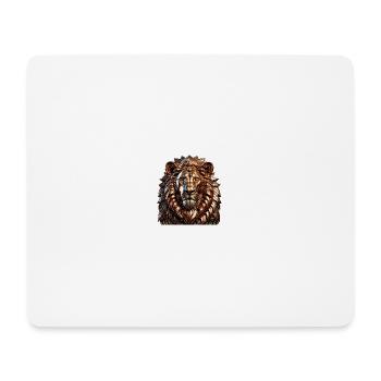 Le Lion de Bronze - Tapis de souris (format paysage) - blanc - Devant
