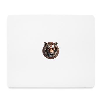 Le tigre de bronze - Tapis de souris (format paysage) - blanc - Devant
