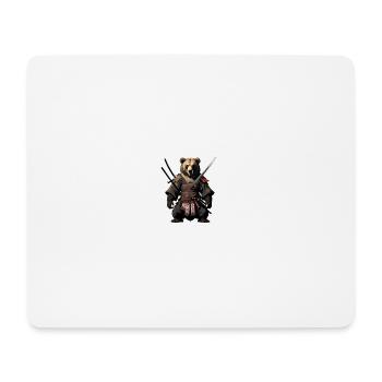 The Ninja Bear - Mouse Pad (horizontal) - white - Front