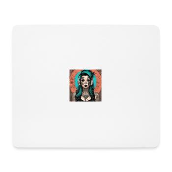 Tattoo Girl - Mouse Pad (horizontal) - white - Front